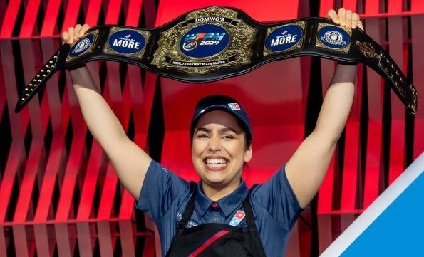 Joana Mendes Wins Domino's 2024 'World's Fastest Pizza Maker' Title
