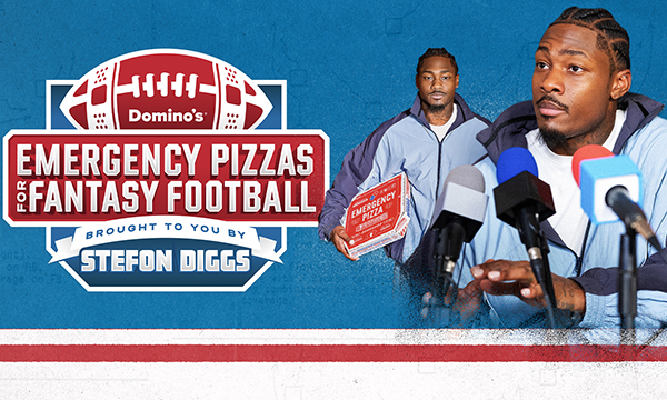 Domino's is Teaming Up with All-Pro Wide Receiver Stefon Diggs to Give Away $1 Million Worth of Emergency Pizzas